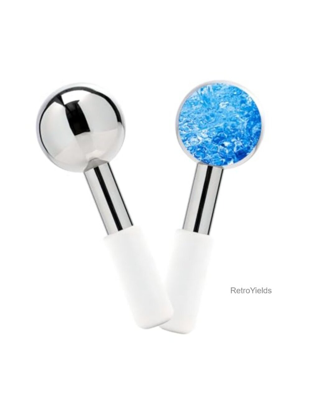 Stainless Steel Ice Roller Face Eye Massager Cryo Globes Cold Therapy